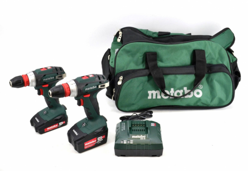 METABO. ZESTAW WKRĘTAREK 2xBS18Q 1x2,0 Ah 1x4,0 Ah +TORBA