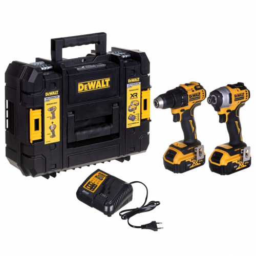 DEWALT COMBO SET 18V DCD708 SCREWDRIVER + DCD809 SCREWDRIVER 2x5.0Ah TSTAK DCK2061P2T