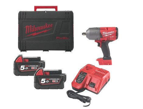 Milwaukee M18 FHIWF12-502X M18 FUEL™ high torque impact wrench with 1/2˝ friction ring Milwaukee