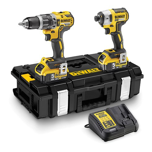 Dewalt System AKU 18 Volt 18 Volt Combo Kit: DCD796, DCF887, 2