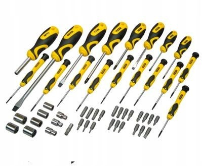 Screwdriver set 49 pcs. + bag