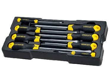 STANLEY SCREWDRIVERS 8pcs. CUSHION GRIP TRANSMODULE