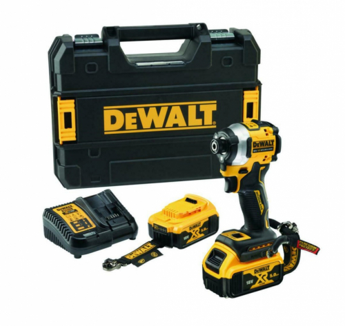 DEWALT. IMPACT SCREWDRIVER18V DCF850P2T 208Nm 2x5.0Ah TSTAK LANYARD READY