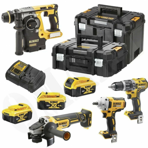 DEWALT. 18V DCK428P3T COMBO KIT (DCF894 + DCD796 + DCG405 + DCH273) 3x5.0Ah TSTAK