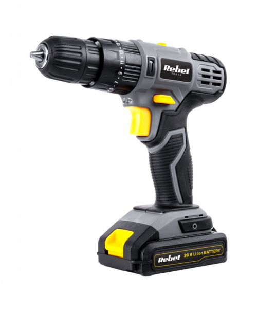 Cordless impact drill driver 20V 2A box