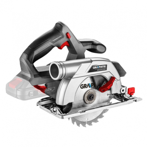 Graphite 58G023 portable circular saw 16.5 cm Grey, Red, Silver 4200 RPM