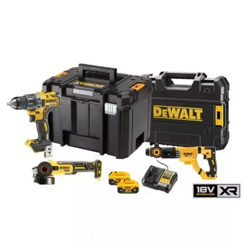 DEWALT.ZESTAW COMBO 18V DCK327P2T (DCD791 + DCH263 + DCG405) 2x5,0Ah