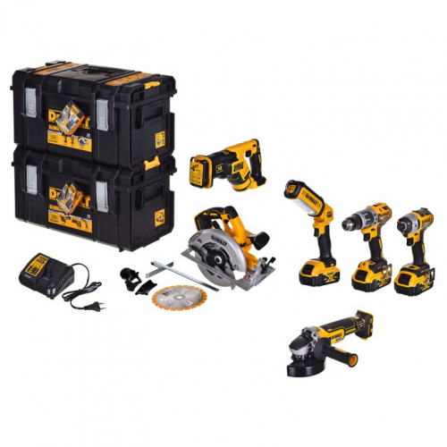 POWER TOOL COMBO KIT DEWALT DCK623P3-QW (DCF887+DCS367+DCG405+DCS570+DCD796+DCL050)