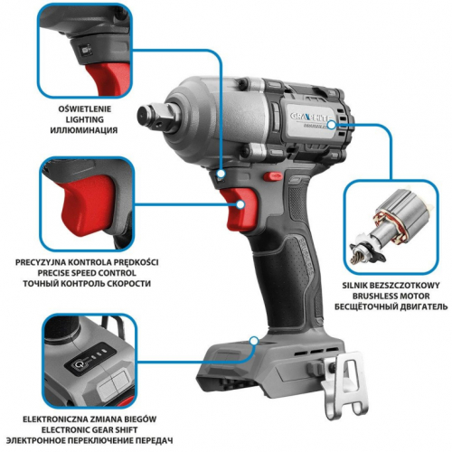 450Nm Energy+ brushless impact wrench