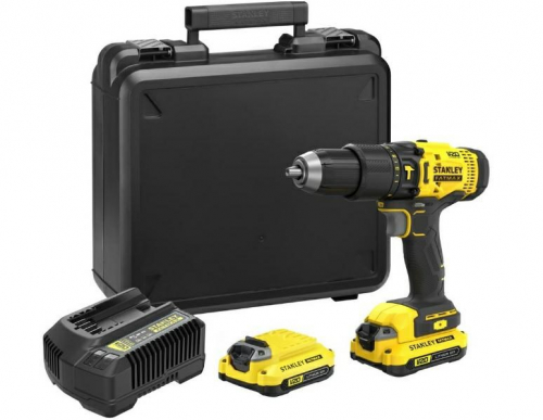 Impact Drill Driver 18V Fatmax V20 2x1.5AH Case