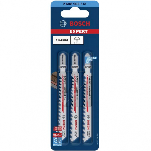 Bosch EXPERT Stichsägeblätter T144DHM Hard Wood fast 3Stk
