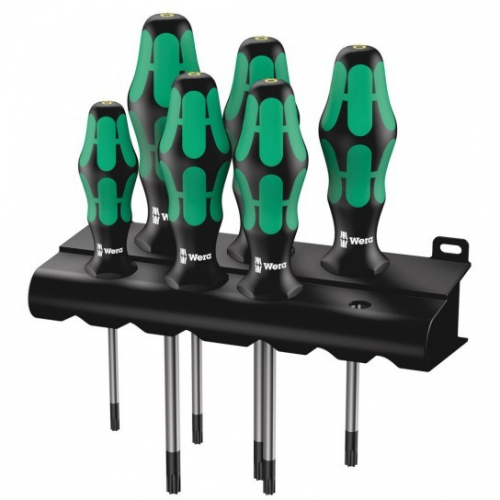 Wera 367/6 TORX« BO Kraftform Schraubendrehersatz + Rack