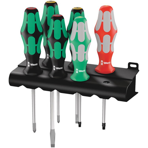 Wera 334/368/6 Schraubendrehersatz + Rack