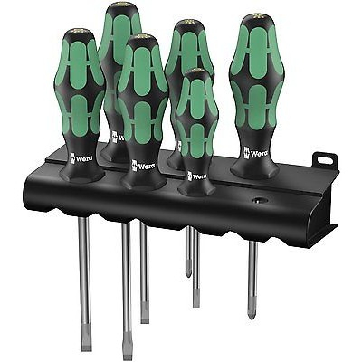 Wera 334/355/6 Kraftform Plus Lasertip Schraubendrehersatz