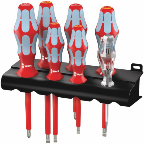 Wera 3160 i/7 Schraubendreher- Satz. Edelstahl + Rack