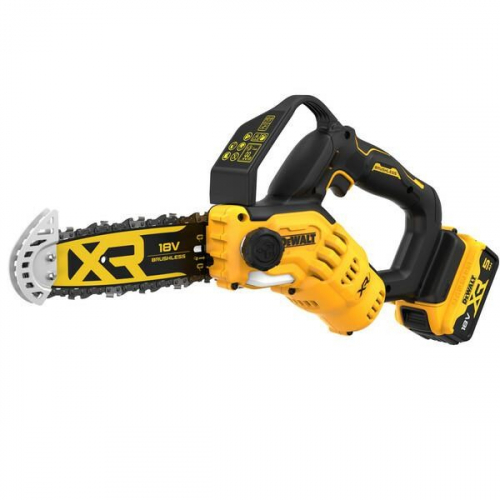Grandininis pjuklas Akumulatorowa pila grandininis, miecz 20cm, 18V, Li-Ion 1x5,0Ah, DeWalt [DCMPS520P1-QW]
