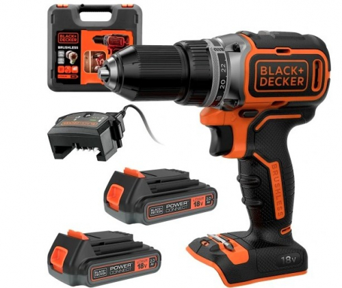 BD SCREWDRIVER 18V BL186KB 52Nm 2x2,0Ah BL