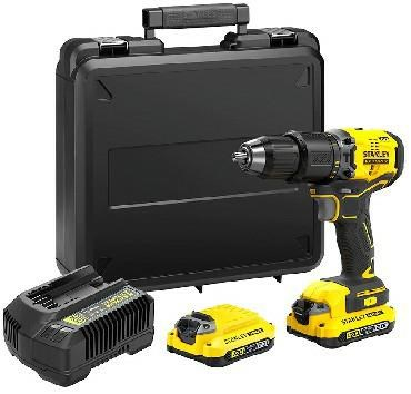 Brushless drill driver 18V Fatmax V20 2x2.0AH trunk
