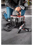 Graphite cordless tool set drill/driver, flashlight, bag, Energy+ 18V battery and charger