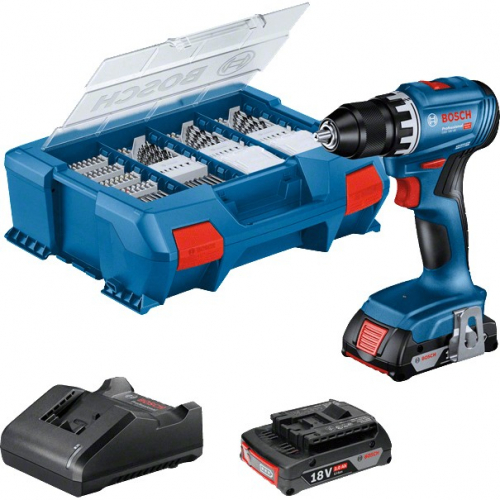 Bosch GSR 18V-45 (2x2.0Ah. 82AC. L-Case