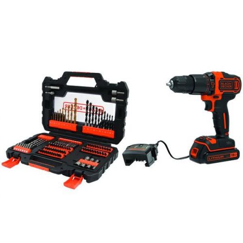 BD SCREWDRIVER IMPACT 18V BDCHD18S1A +104 ACC 1x1.5Ah