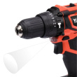 Yato YT-82783 drill 1650 RPM Keyless 1.2 kg Black, Red