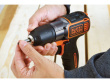 Black & Decker ASD18K-QW drill Keyless Black, Orange