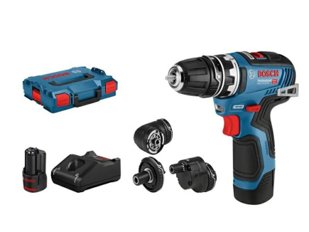 Bosch GSR 12V-35 FC 1750 RPM Keyless 590 g Must, Blue, Red