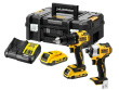18V set: drill-drill ud+curl; DCD709&DCF809;2xaku 2AH,Charge