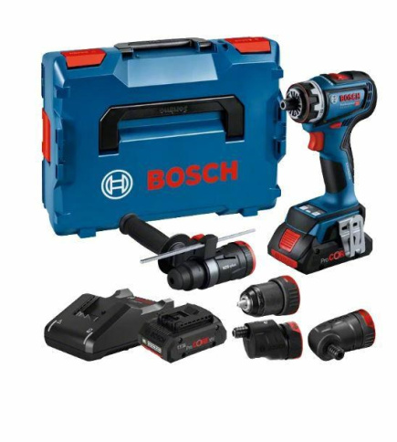 BOSCH. SCREWDRIVER GSR 18V-90 FC 2xPC4,0Ah 64/36Nm REPLACEMENT HEADS +4x GFA LB