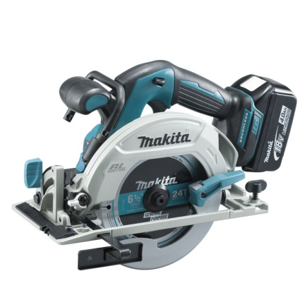 Makita DHS680RTJ portable circular saw 16.5 cm Must, Grey, Turquoise 5000 RPM