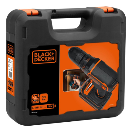 Must & Decker BDCDC18K-QW bor Sort, O