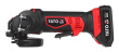 Yato YT-82826 angle grinder 125 mm 18 V Must, Red