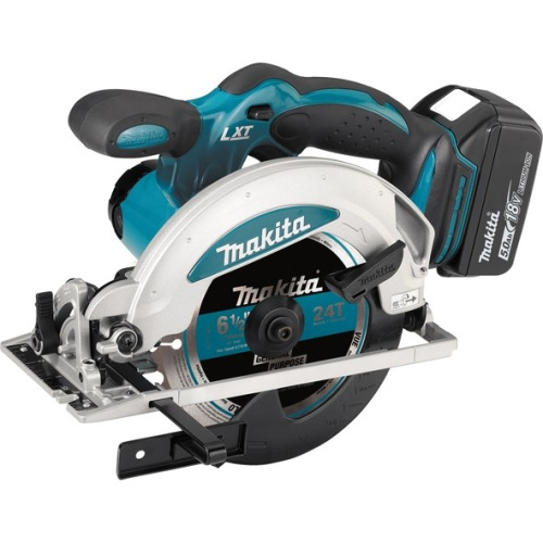 Makita DSS610RTJ portable circular saw 16.5 cm Must, Blue 3700 RPM