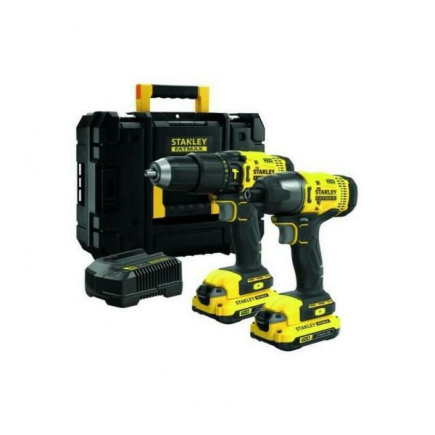 Irankiu rinkinys Stanley SFMCK465D2T-QW (SFMCD711 + SFMCF800) 18 V 2x2,0 Ah akum.