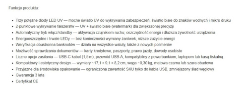 Safescan 75 LED UV banknote tester