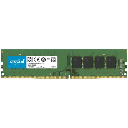 Crucial - DDR4 - module - 16 GB - DIMM 288-pin - 3200 MHz / PC4-25600 - CL22 - 1.2 V - unbuffered - non-ECC 