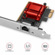 AXAGON PCIe Adapter PCEE-G25 2.5 Gigabit Ethernet Realtek 8125, PXE, w. SP & LP