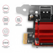 AXAGON PCIe Adapter PCEE-GIX Gigabit Ethernet Intel i210-AT, PXE, w. SP & LP
