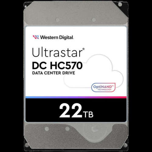 HDD Server WD/HGST ULTRASTAR DC HC570 (3.5’’, 22TB, 512MB, 7200 RPM, SATA 6Gb/s, 512E SE NP3), SKU: 0F48155