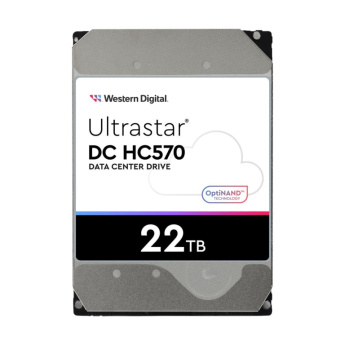 HDD|WESTERN DIGITAL ULTRASTAR|Ultrastar DC HC570|22TB|SAS|512 MB|7200 rpm|3,5''|MTBF 2500000 hours|0F48052