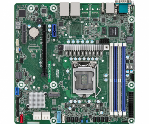 Asrock E3C252D4U Emaplaat Intel C252 LGA 1200 (Socket H5) micro ATX