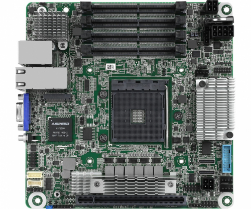 Asrock X570D4I-2T Emaplaat AMD X570 Socket AM4 mini ITX