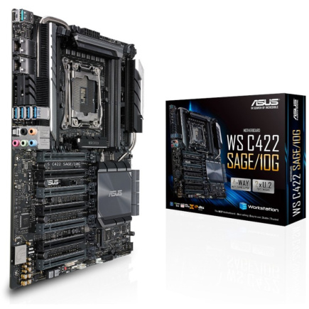 ASUS WS C422 SAGE/10G Intel® C422 LGA 2066 (Socket R4) CEB Server-/Workstation-Motherboard