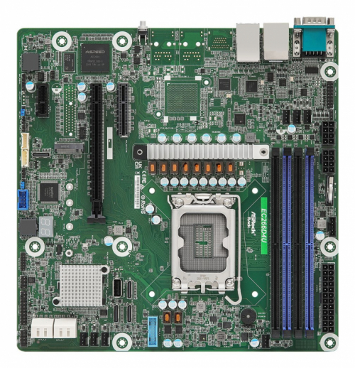 Asrock EC266D4U Emaplaat Intel C266 LGA 1700 micro ATX