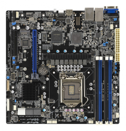 ASUS P12R-M Intel C252 LGA 1200 (Socket H5) micro ATX server Emaplaat