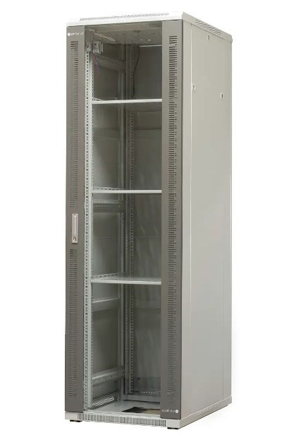 EMITERNET Free-standing frame cabinet EmiterNet Top, 42U, front door sheet metal/glass, 600x800x1980mm (width/depth/height) EM/SH05D-6842