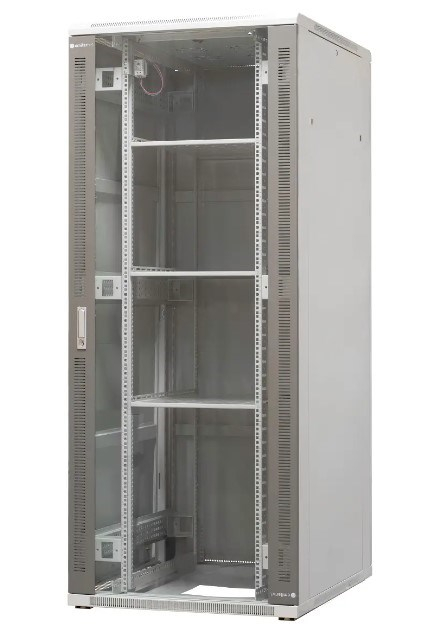 EMITERNET Free-standing frame cabinet EmiterNet Top, 42U, front door sheet metal/glass, 800x1000x1980mm (width/depth/height) EM/SH05D-8042