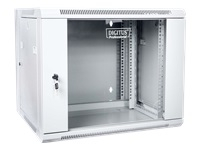 DIGITUS DN-WD19 09U/550 DIGITUS Wallmount cabinet 9U, double section, 600x550mm, grey RAL 7035