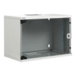 Digitus | 9U wall mounting cabinet | DN-19 09-U-S-1 | Grey | Safety class rating IP20. Lockable safety-glass door. 200° door opening angle. Front door: Glass door, single opening. Unmounted 460x540x400 mm. SOHO DN-19 09-U-S-1